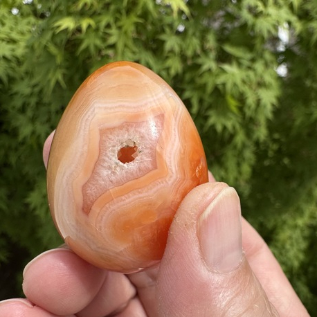 カーネリアン ❣️ドゥルージージオード付き♡ 結晶に虹あり♡ カーネリアン ❣️ドゥルージージオード付き♡ 結晶に虹あり