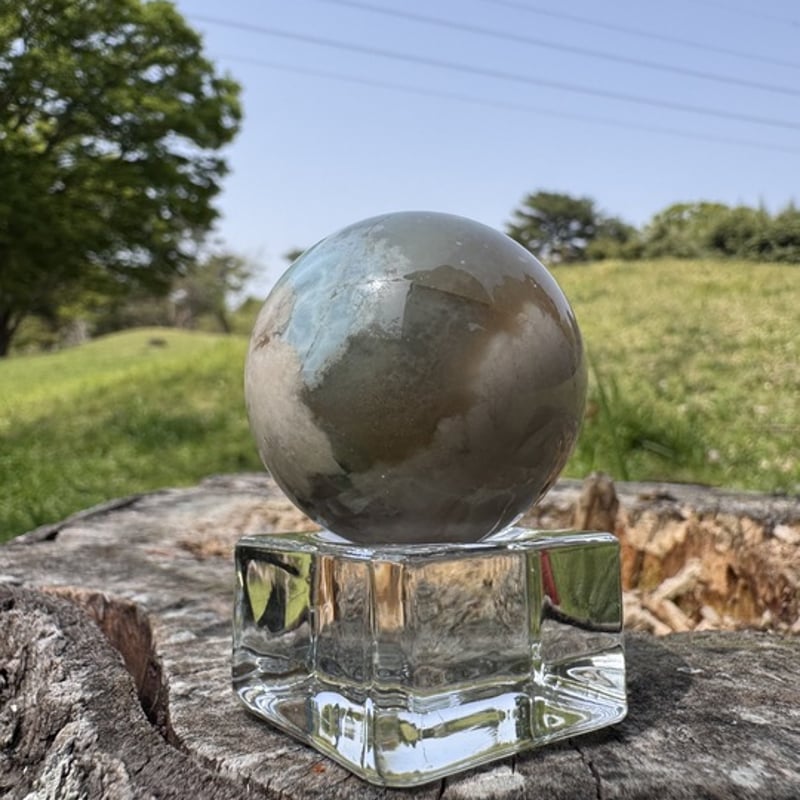 くるみ様 高品質 グリーン桜瑪瑙 BIG月 ムーン 握り石 くるみ様 高品質