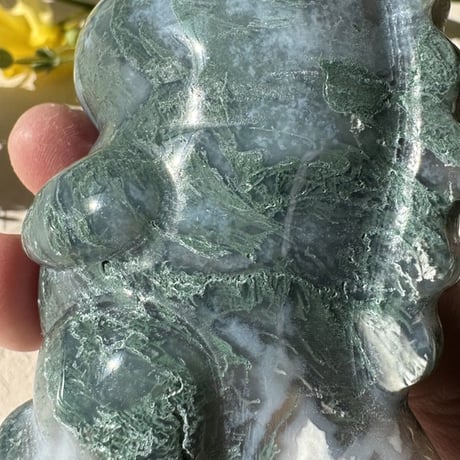 ✨ 「小さな守護竜 〜モスアゲートが宿す大地の力〜」 🦖🌿