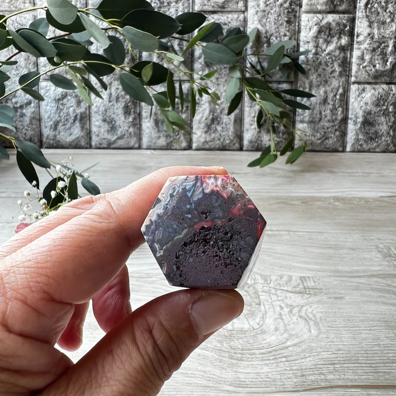 神秘的に重なり合ったメキシカンクレイジーレースアゲート | Studio Kururi