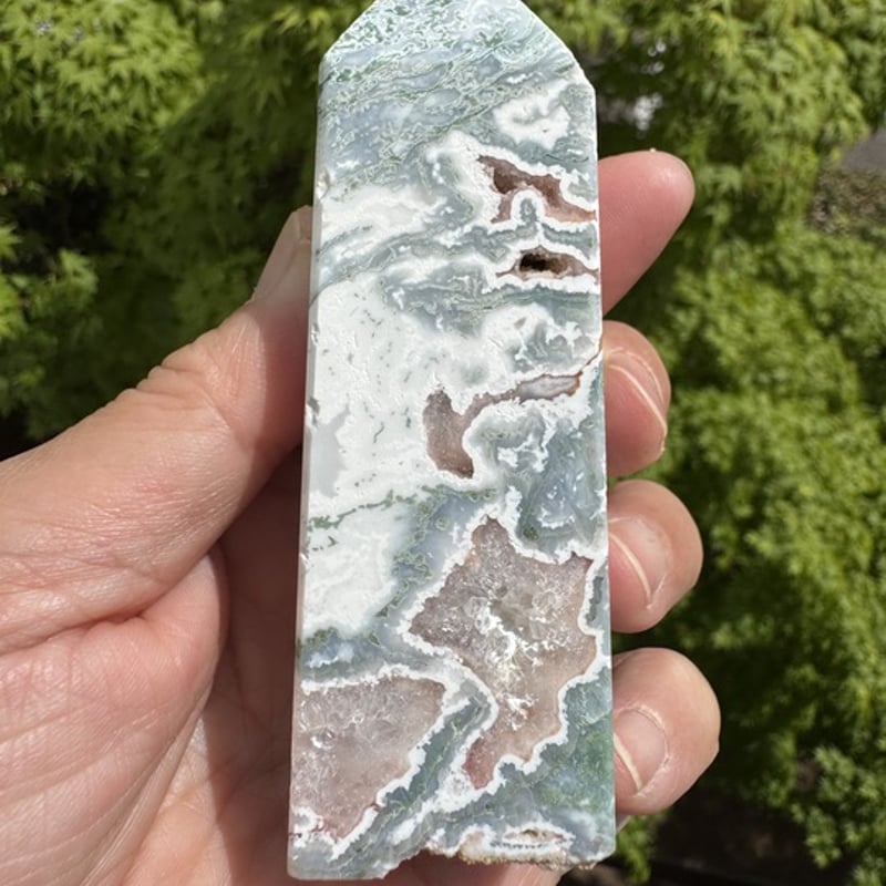 🌸ピンクモスアゲート ～心の庭に咲く、小さな気づきと癒しの結晶