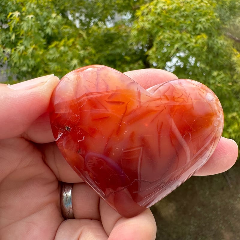 Ruby様　高品質　カーネリアン　桜瑪瑙　ハート　パーム　セット　握り石 Ruby様 高品質 カーネリアン 桜瑪瑙 ハート パーム セット 握り