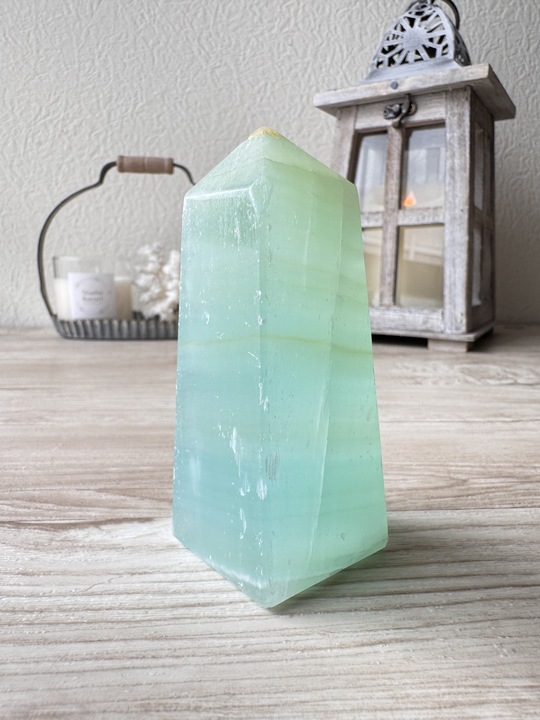 天然石 ピスタチオカルサイトの魚　ご購入前に在庫確認必要　F.91 天然石 ピスタチオカルサイトの魚 ご購入前に在庫確認必要 F.91