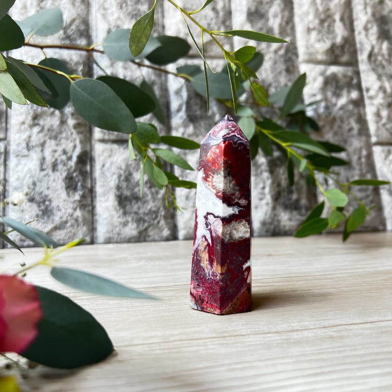 神秘的に重なり合ったメキシカンクレイジーレースアゲート | Studio Kururi