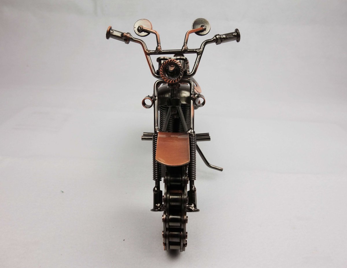 ハンドメイド メタルクラフト アメリカンバイク フィギュア L02