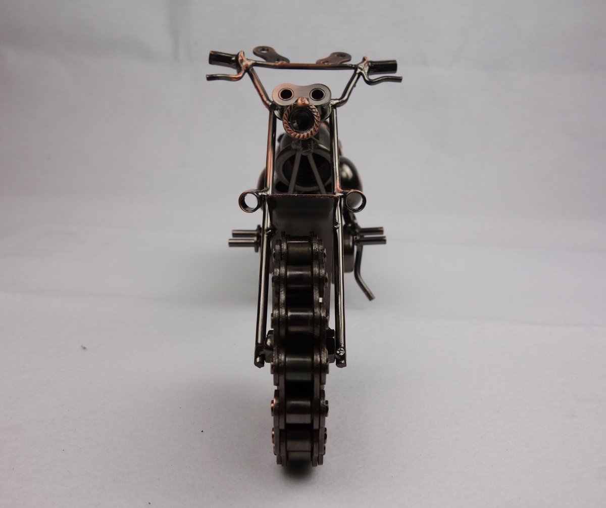 ハンドメイド メタルクラフト アメリカンバイク フィギュア L01