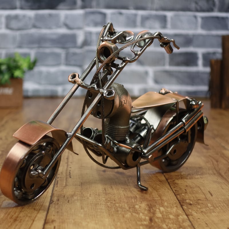 ハンドメイド メタルクラフト アメリカンバイク フィギュア M03 ハンドメイド メタルクラフト アメリカンバイク フィギュア M03