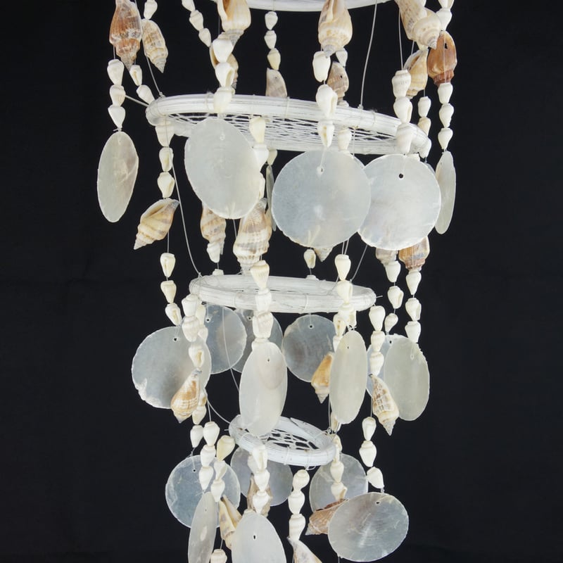 ドリームキャッチャー カピスシェル 白 | Asian Taste