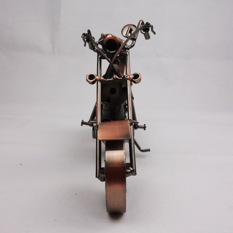 ハンドメイド メタルクラフト アメリカンバイク フィギュア M02