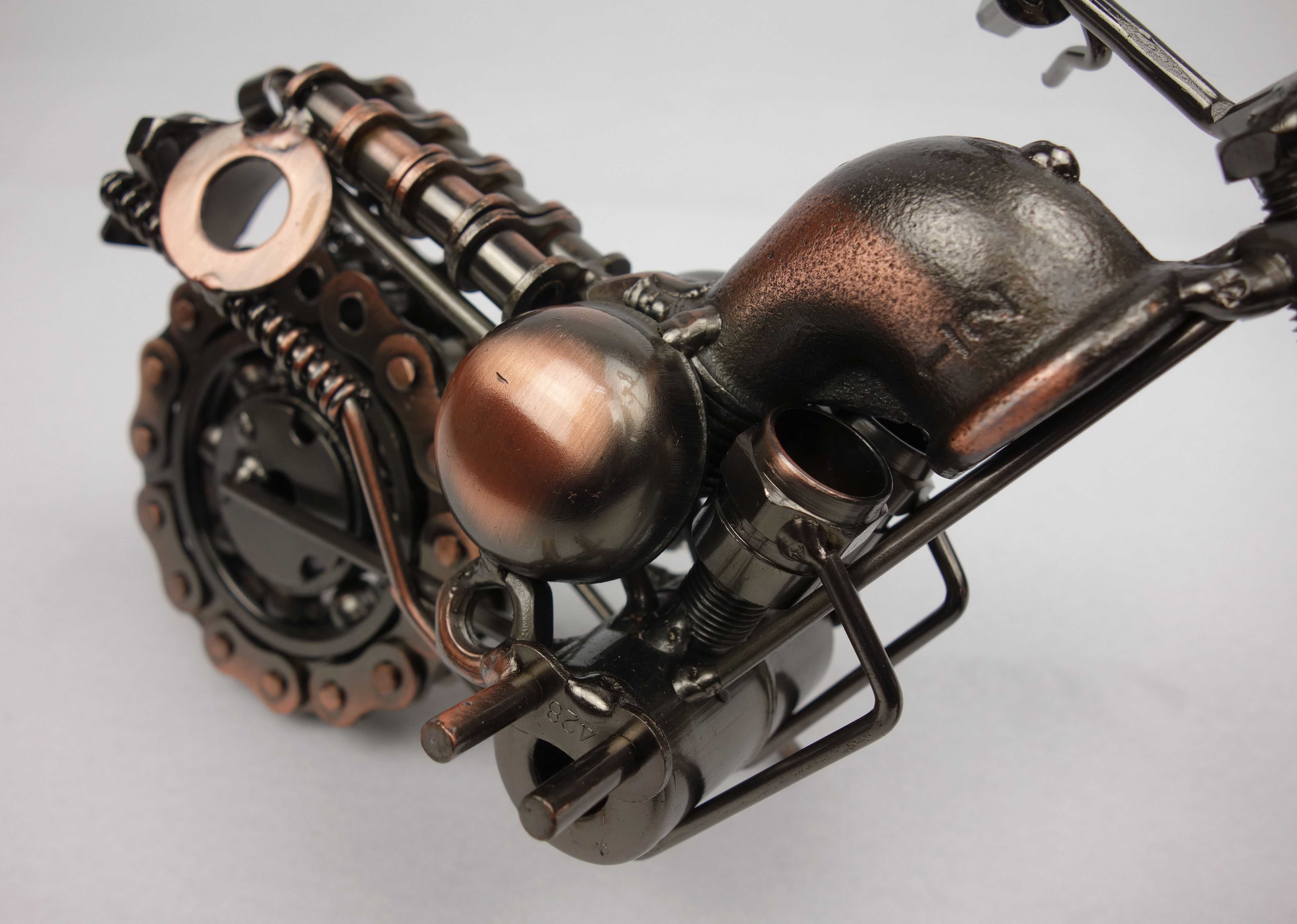 ハンドメイド メタルクラフト アメリカンバイク フィギュア L01
