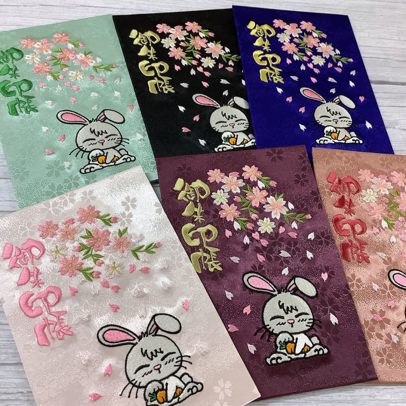 15％off 】桜とうさぎちゃんの御朱印帳 大判サイズ 完成品 | k and t 