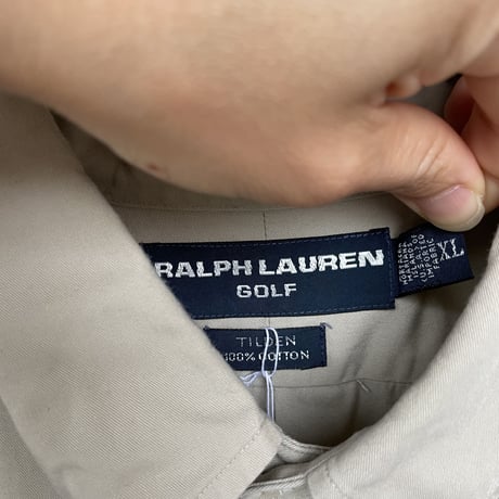 RALPH LAUREN GOLF ベージュ　半袖シャツ