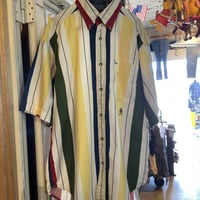 90s TOMMY HILFIGER マルチストライプシャツ2