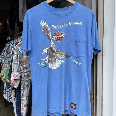 HARLEY-DAVIDSON 水色ポケT　©️1990