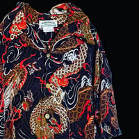 MAKANA LEI 龍総柄アロハシャツ　新品