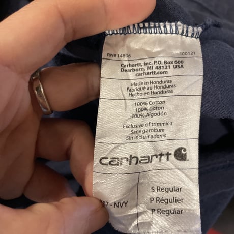 carhartt Tシャツ　ネイビーS
