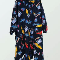 車柄シャツ　3XL