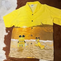 Disney 総柄アロハ