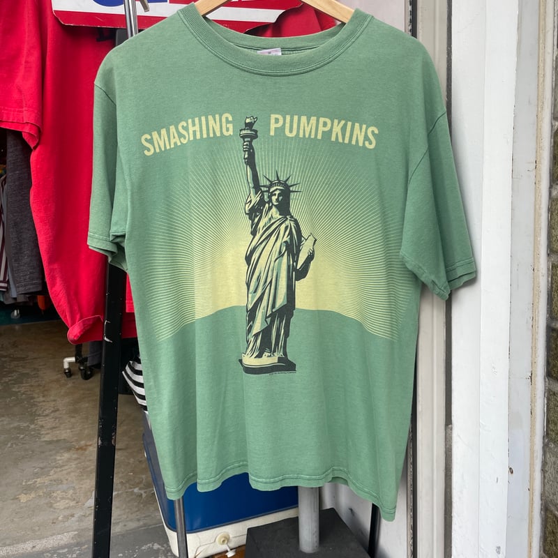 The Smashing Pumpkins Tシャツ グリーン M Urban Outfitters Smashing Pumpkins Collage T-shirt Dress In