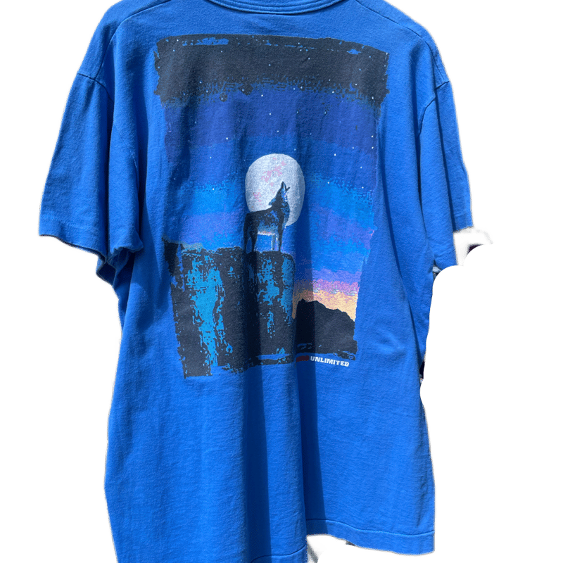90's marlbolo コヨーテ 青 マルボロ Tシャツ | usedselect JA 90's marlbolo コヨーテ 青 マルボロ Tシャツ | usedselect JA