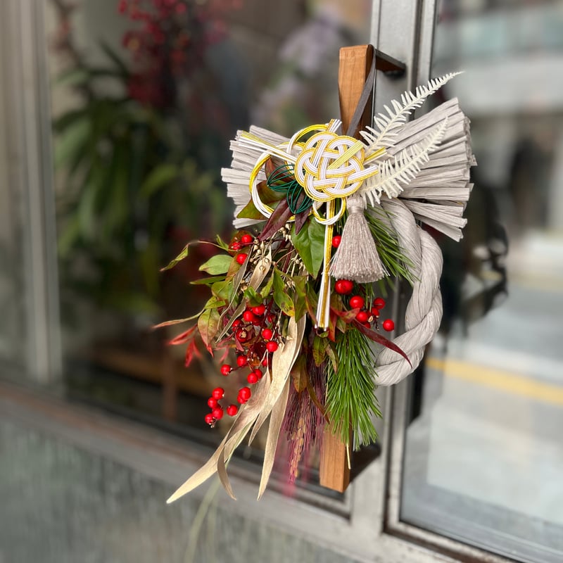 2026 happy new year 3way natural dry Flower しめ縄｜Yahoo!フリマ