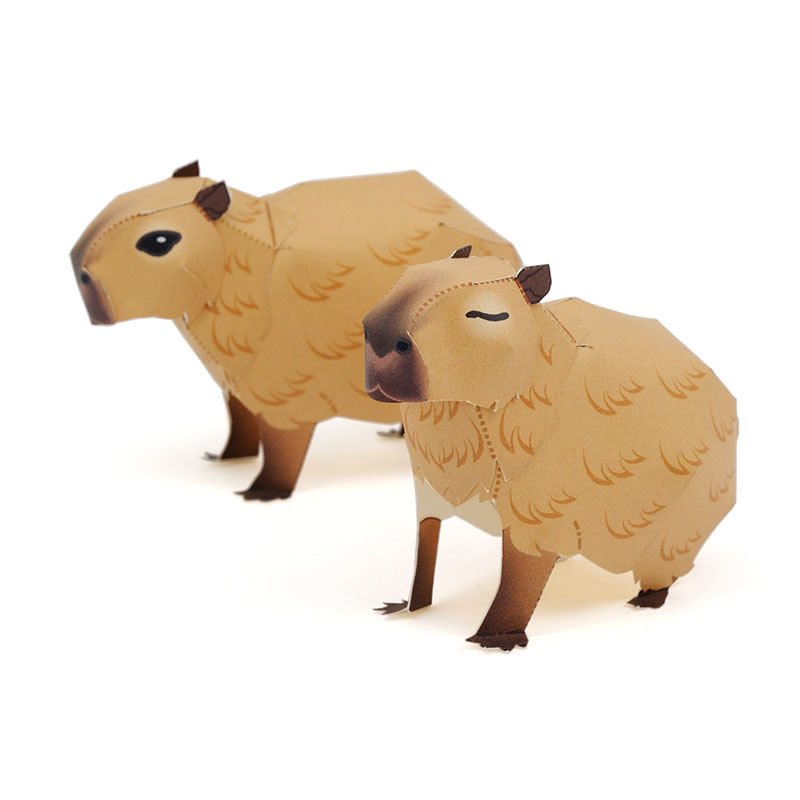 カピバラ ：Capybara（紙工作キット） | KeiCraft Online Shop