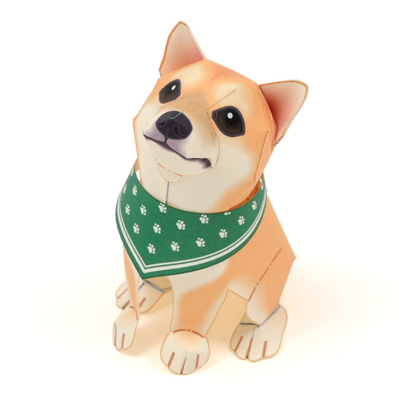 柴犬（シバイヌ） ：Siba Inu（紙工作キット） | KeiCraft