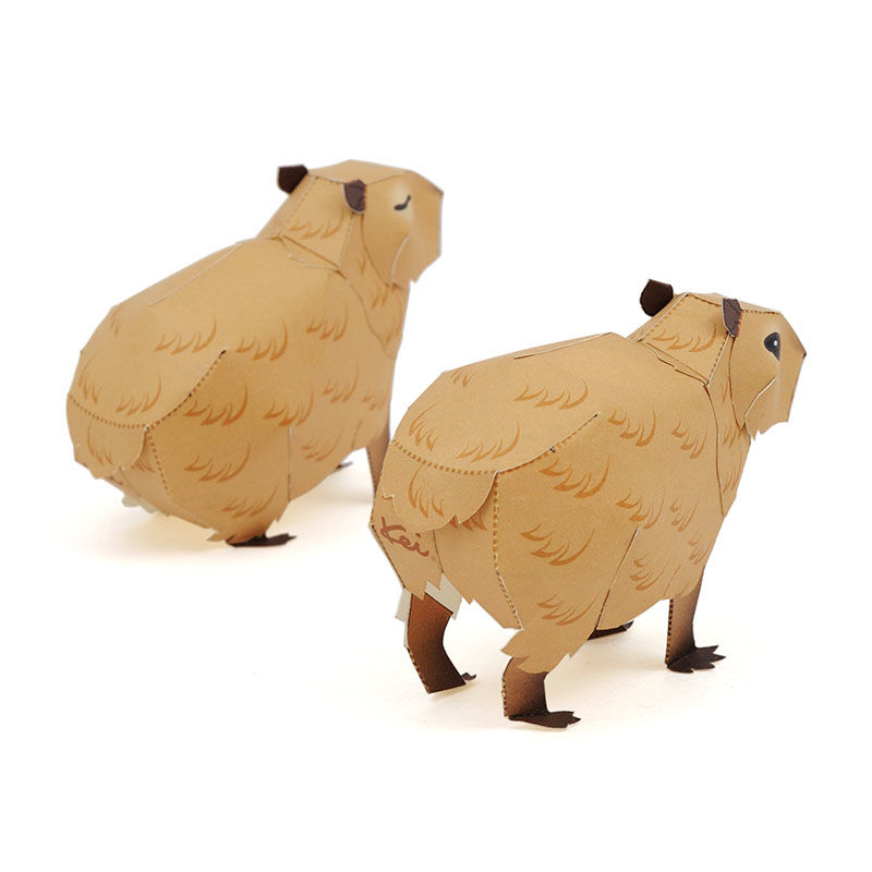 カピバラ ：Capybara（紙工作キット） | KeiCraft Online Shop