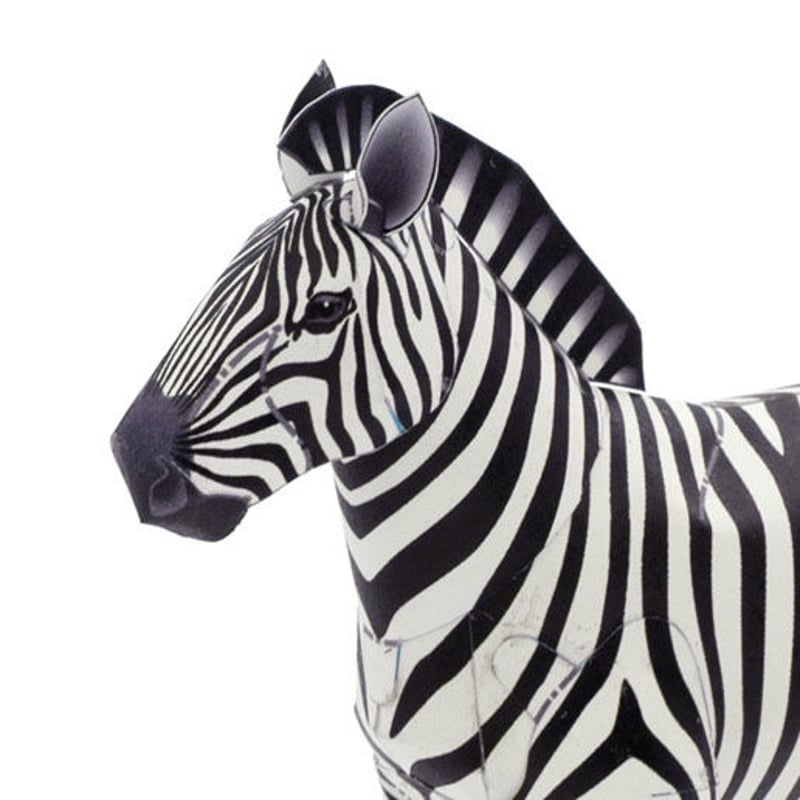 グラントシマウマ：Grant's Zebra（紙工作キット） | KeiCraft