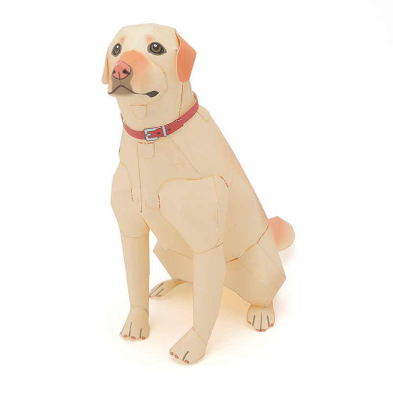 ラブラドール レトリーバー：Labrador Retriever（紙工作キット