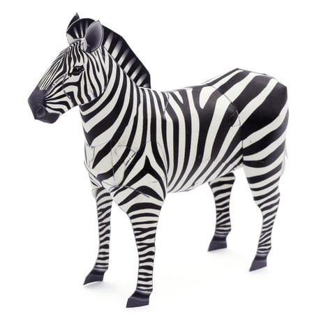 グラントシマウマ：Grant's Zebra（紙工作キット）