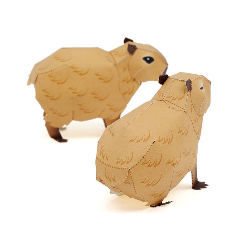 カピバラページ カピバラ ：Capybara（紙工作キット） | KeiCraft Online Shop