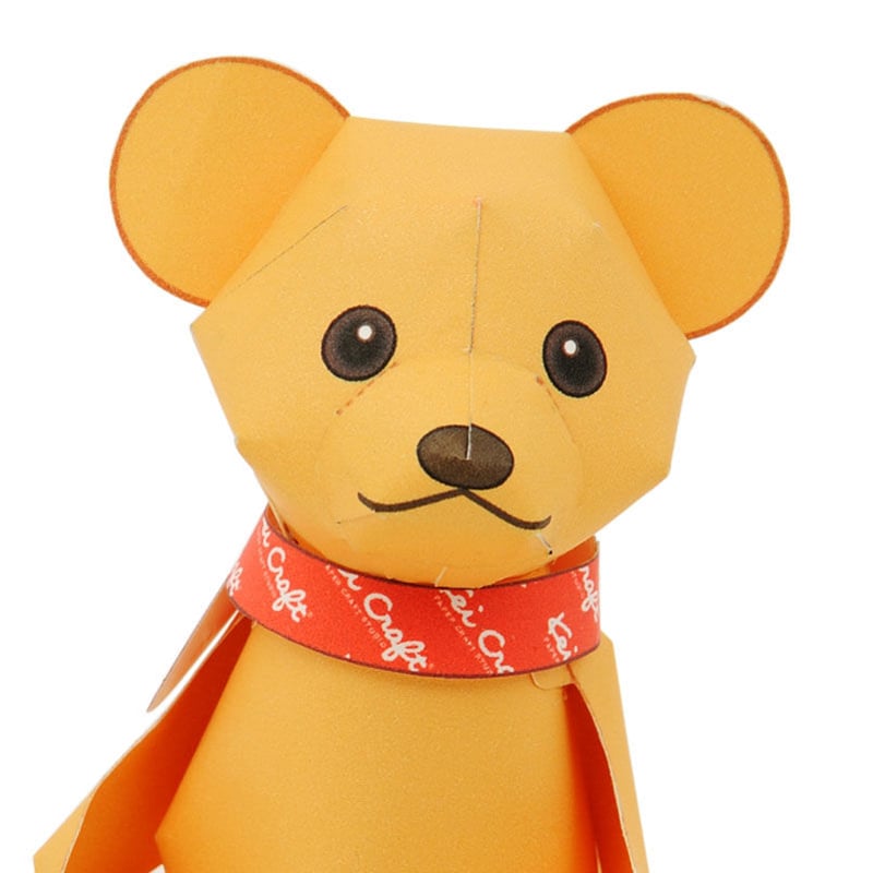 テディベア：Teddy Bear （紙工作キット） | KeiCraft Online