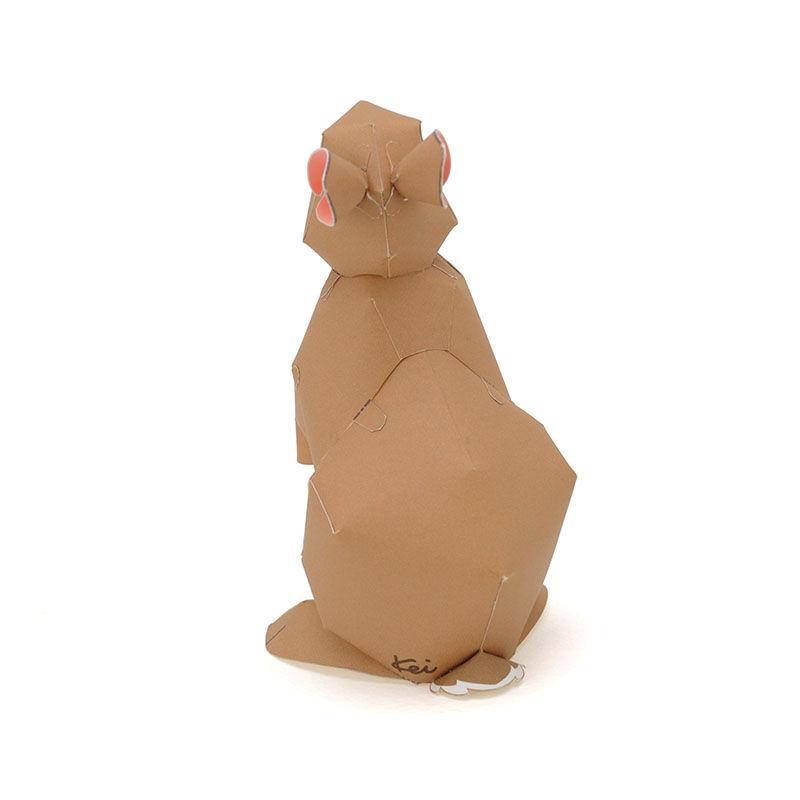 うさぎ：Rabbit（紙工作キット） | KeiCraft Online Shop