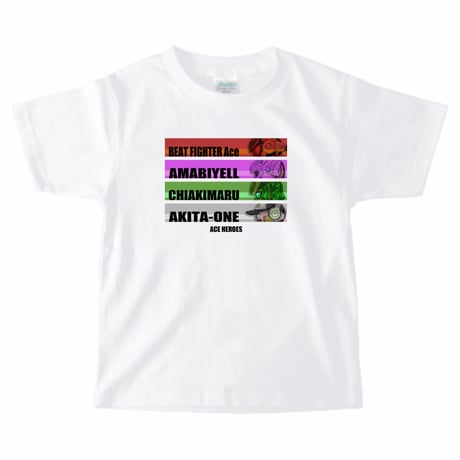 ACEヒーローズ横顔イラストTシャツ(キッズ)