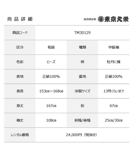[レンタル] 中振袖 TM30129