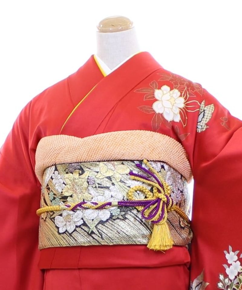 【い2504 振袖 正絹】 着物と帯 時流】F241190◇正絹 丸帯◇振袖にも 成人式 豪華