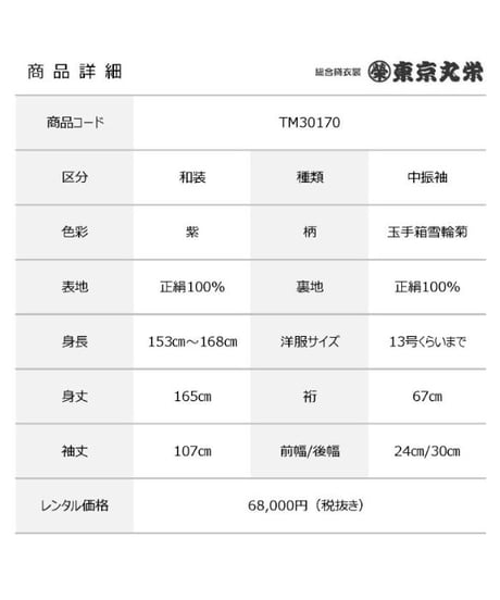 [レンタル] 中振袖 TM30170