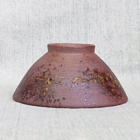 飯茶碗　焼締め　小　（中ワラ白）