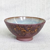 飯茶碗　焼締め　大　（中ワラ白）