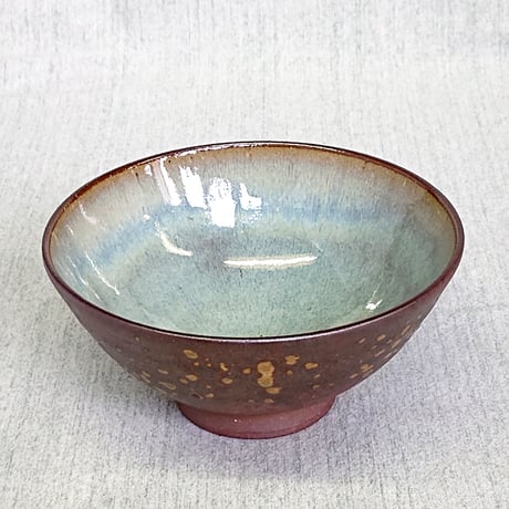 飯茶碗　焼締め　大　（中ワラ白）