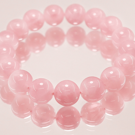 ディープローズクォーツ　12mm 【マダガスカル産】
