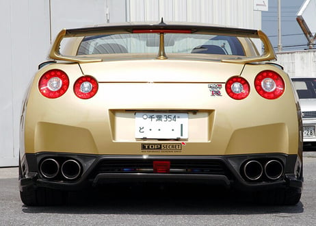 TOP SECRET  R35  可変式リヤウイング（カーボン＋FRP）