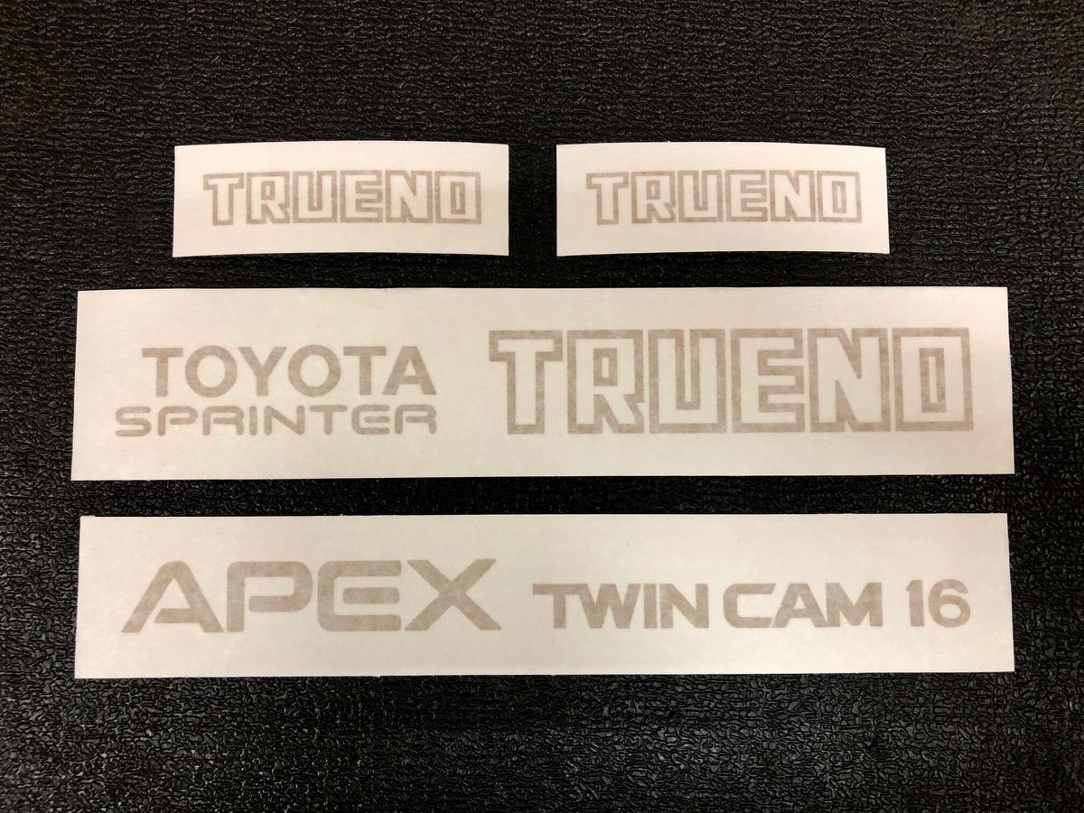 1/10 AE86向け ステッカーセット スペアボディ】AE86 トレノ 1/10 タミヤ ステッカー付属 TT-01