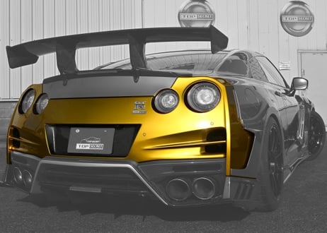TOP SECRET  R35  M17 リアバンパー（ハーフカーボン）