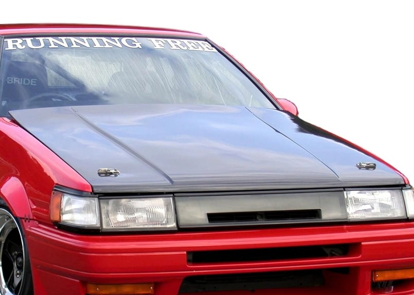 AE86 トレノ　カーボンボンネット　フラットボンピン・ウォッシャー付き Run Free AE86レビン カーボンボンネット | Az-style