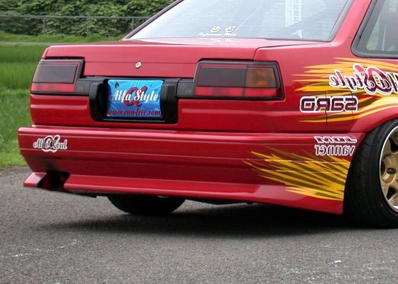 Run Free AE86（レビン/トレノ共通） リアバンパースポイラー | Az-style
