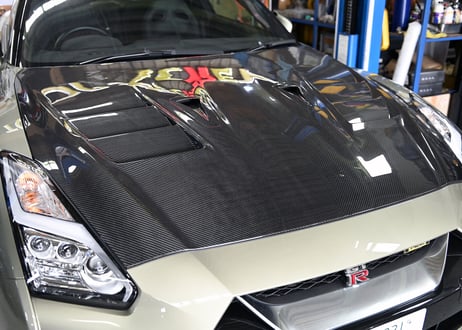 TOP SECRET  R35  ドライカーボン  M17 エアロボンネット