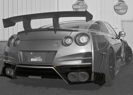TOP SECRET  R35  M17 リアアンダーバンパー（FRP）