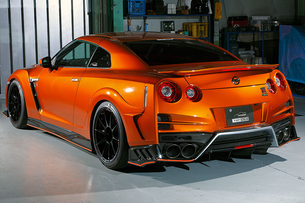 TOP SECRET R35 リアスポイラーフラットタイプ（カーボン） | Az-style
